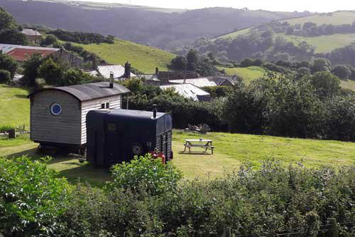 The Shepherd's Retreat in the orchard